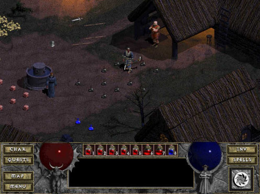 Screenshot ze hry Diablo: Hellfire - Recenze-her.cz