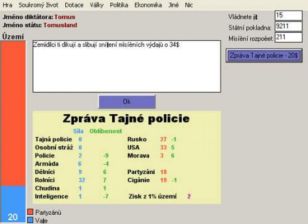 Screenshot ze hry Dikttor - Recenze-her.cz