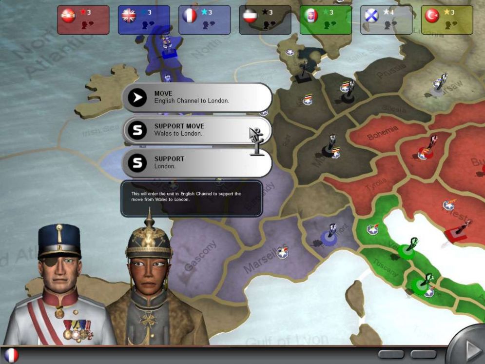 Screenshot ze hry Diplomacy - Recenze-her.cz