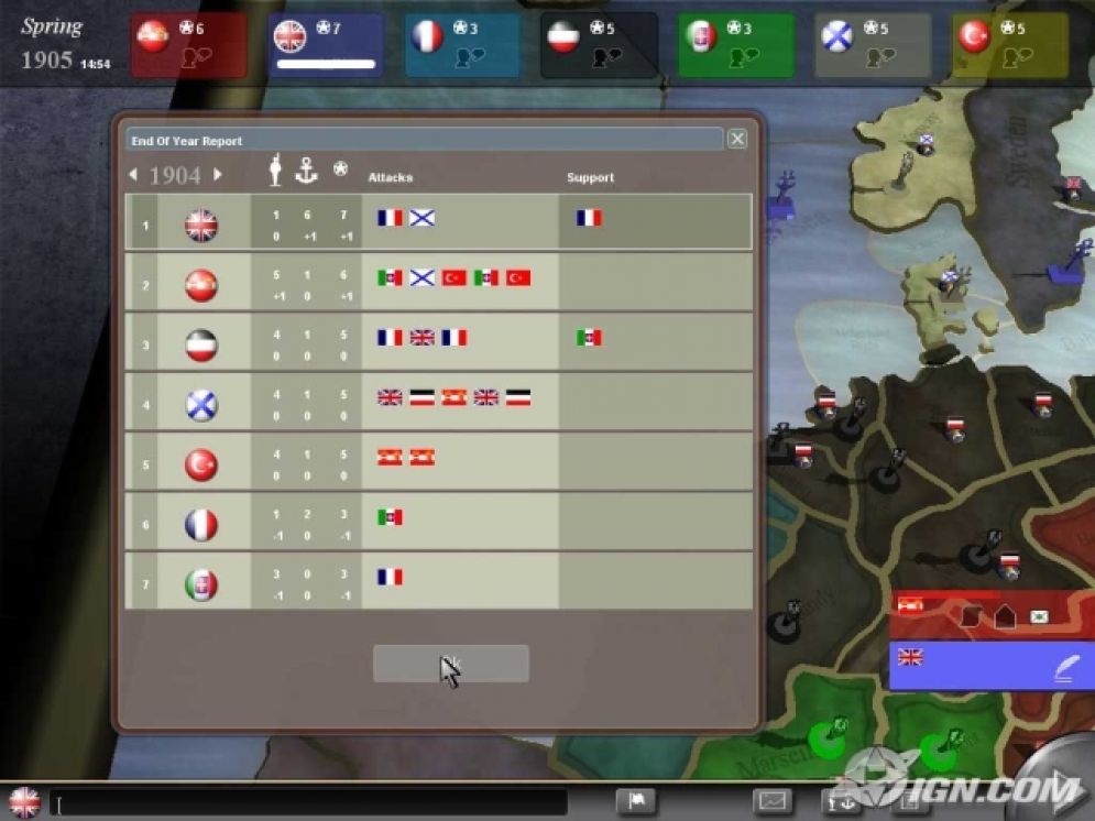 Screenshot ze hry Diplomacy: The Game of International Intrigue - Recenze-her.cz