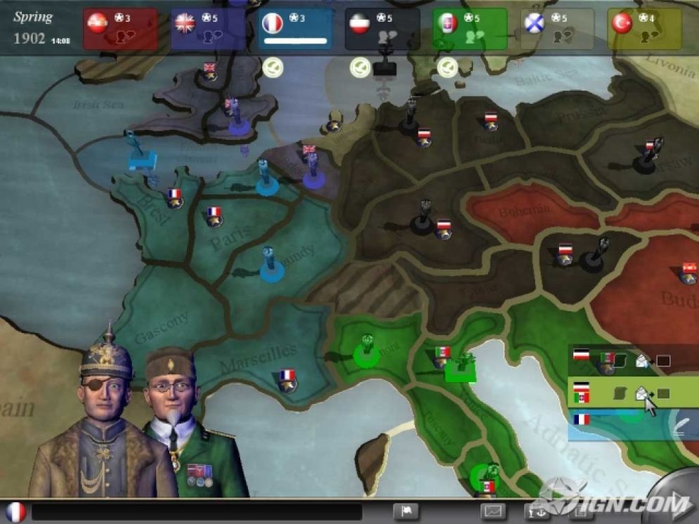 Screenshot ze hry Diplomacy: The Game of International Intrigue - Recenze-her.cz