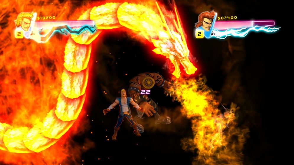 Screenshot ze hry Double Dragon Neon - Recenze-her.cz