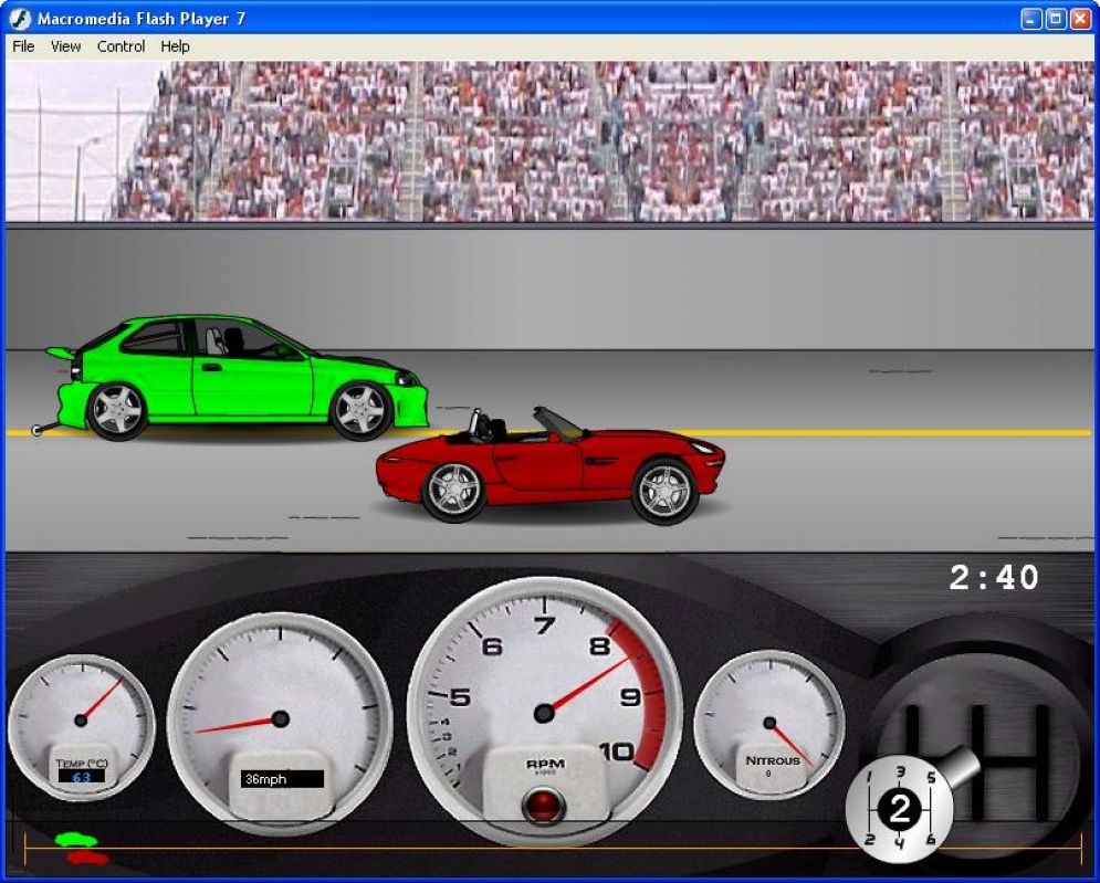 Screenshot ze hry Drag Racer - Recenze-her.cz