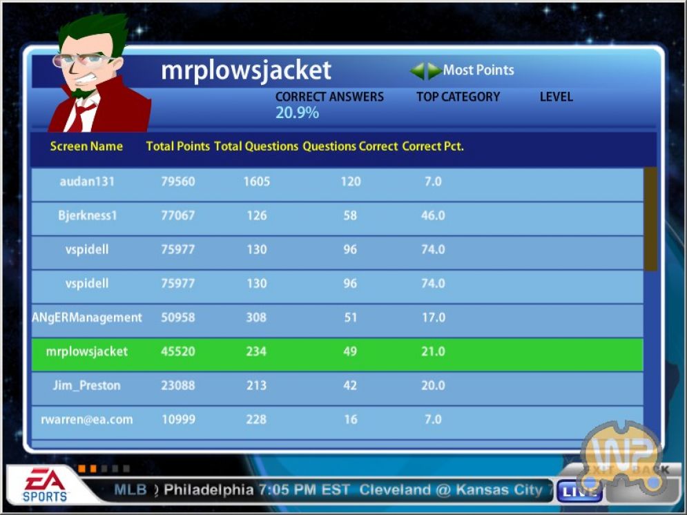 Screenshot ze hry EA Sports GameShow - Recenze-her.cz