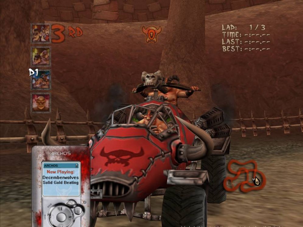 Screenshot ze hry Earache Extreme Metal Racing - Recenze-her.cz