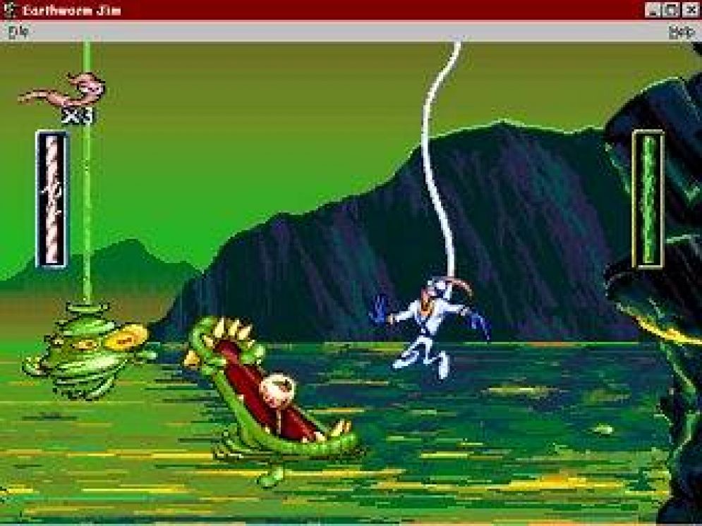 Screenshot ze hry Earthworm Jim - Recenze-her.cz