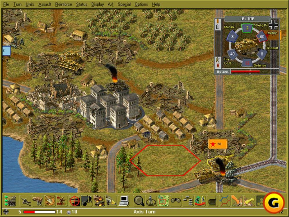 Screenshot ze hry East Front II - Recenze-her.cz