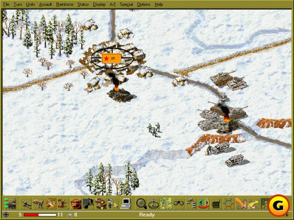 Screenshot ze hry East Front II - Recenze-her.cz