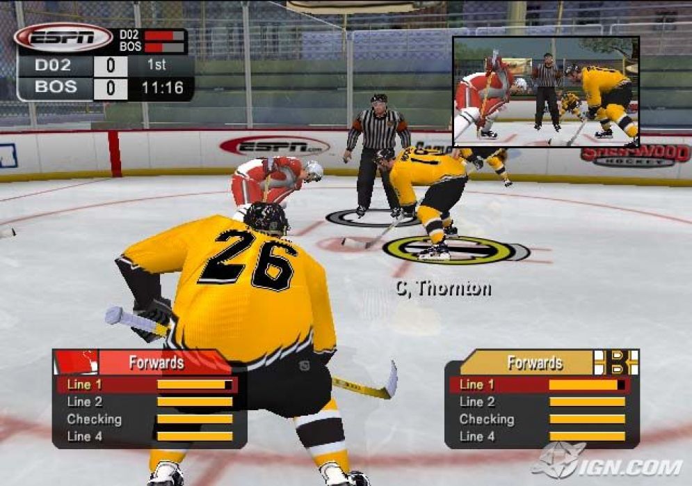 Screenshot ze hry ESPN NHL 2K5 - Recenze-her.cz