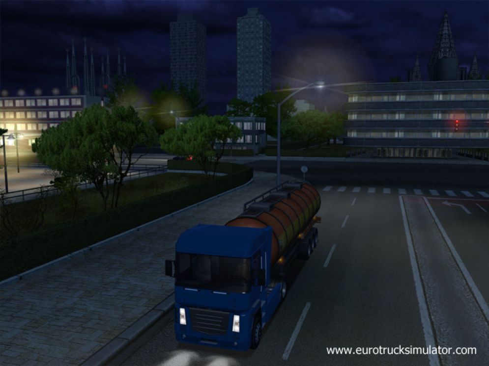 Screenshot ze hry Euro Truck Simulator - Recenze-her.cz