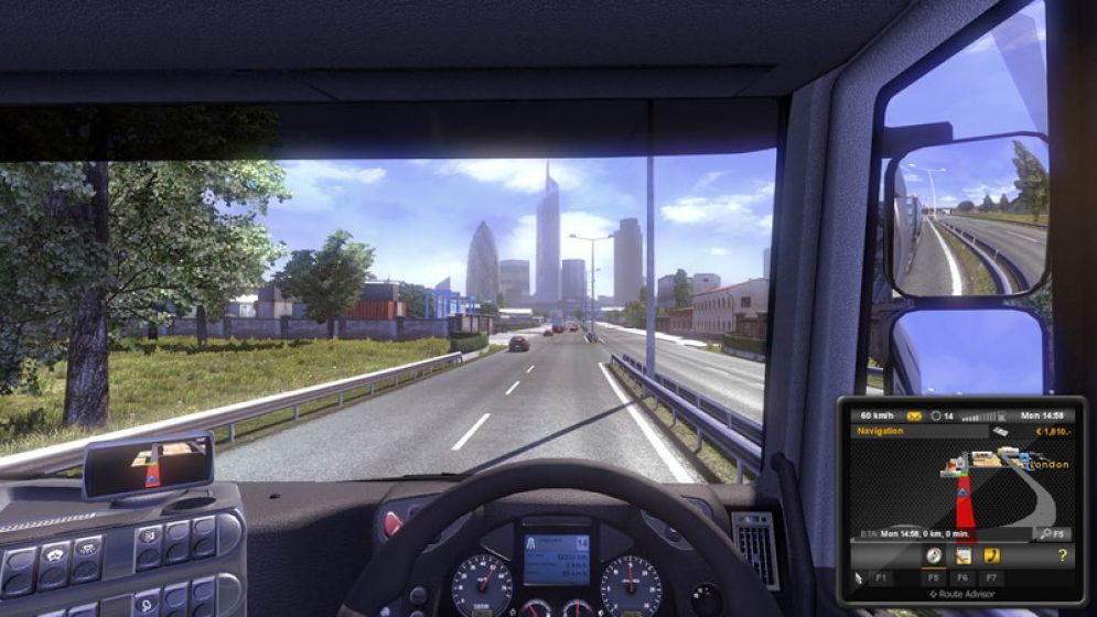 Screenshot ze hry EURO TRUCK Simulator 2 - Recenze-her.cz