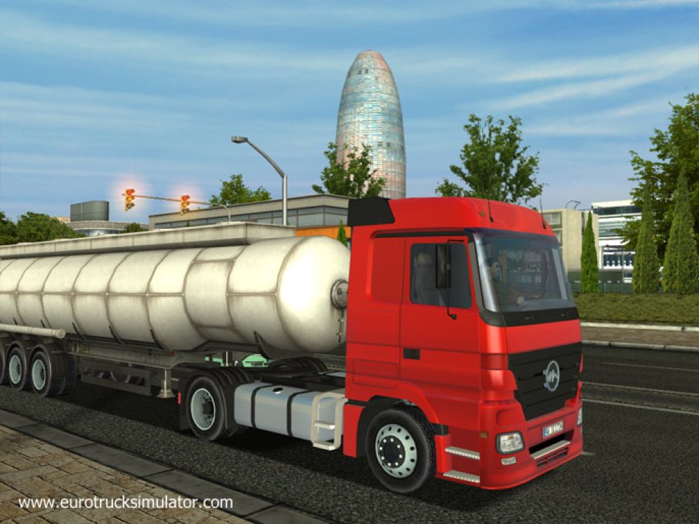 Screenshot ze hry Euro Truck Simulator - Recenze-her.cz