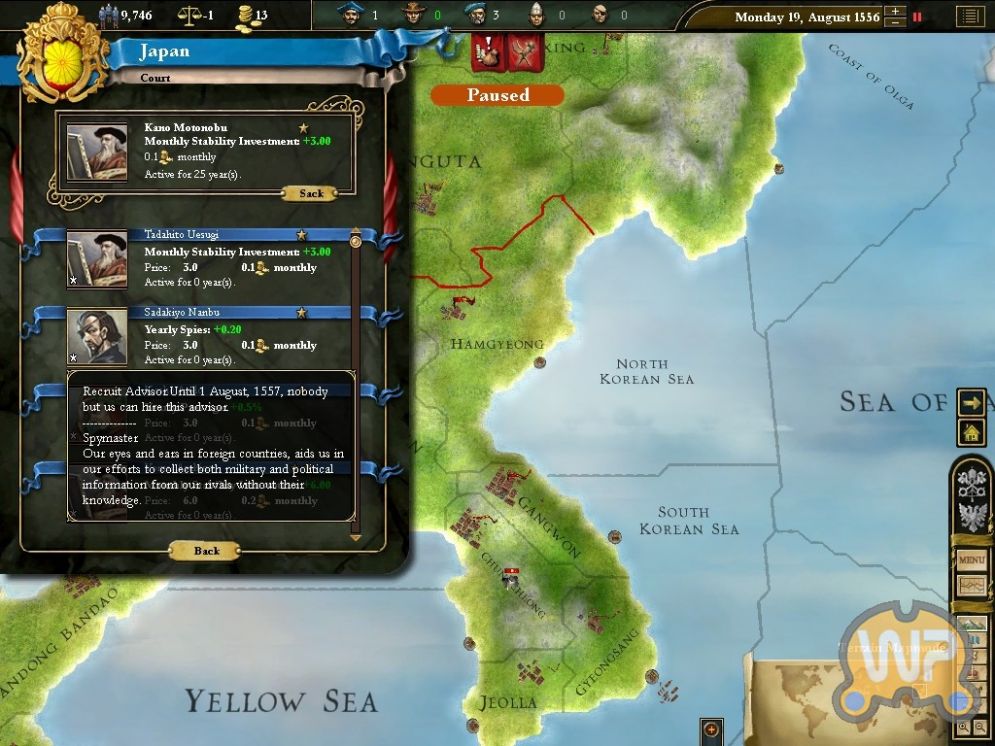 Screenshot ze hry Europa Universalis 3 - Recenze-her.cz
