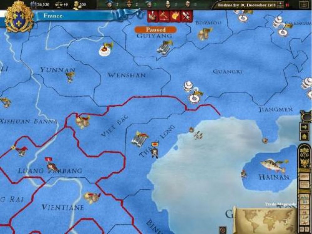 Screenshot ze hry Europa Universalis III: Napoleons Ambition - Recenze-her.cz