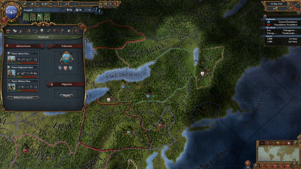 Screenshot ze hry Europa Universalis IV: Conquest of Paradise - Recenze-her.cz