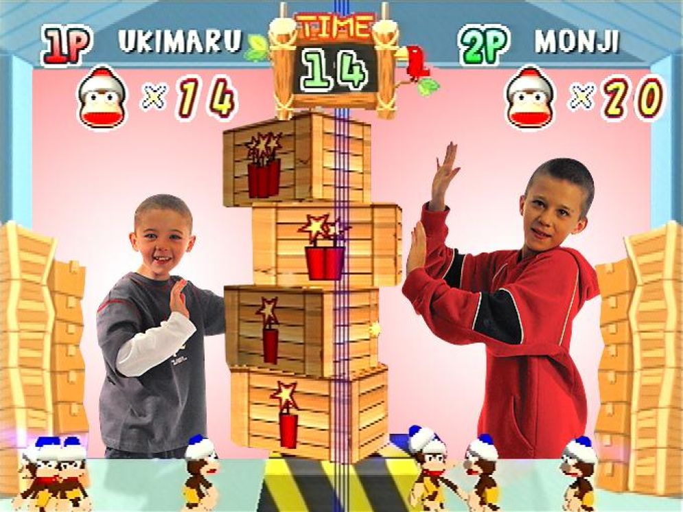 Screenshot ze hry EyeToy: Monkey Mania - Recenze-her.cz