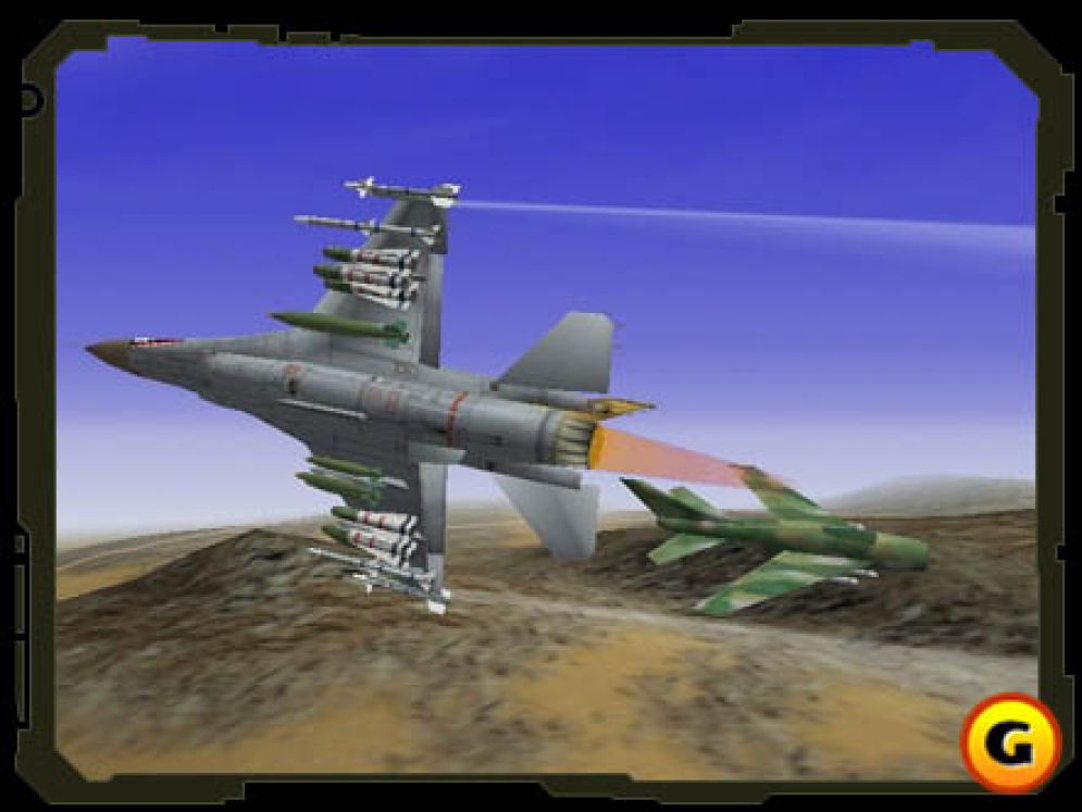 Screenshot ze hry F-16 Aggressor - Recenze-her.cz