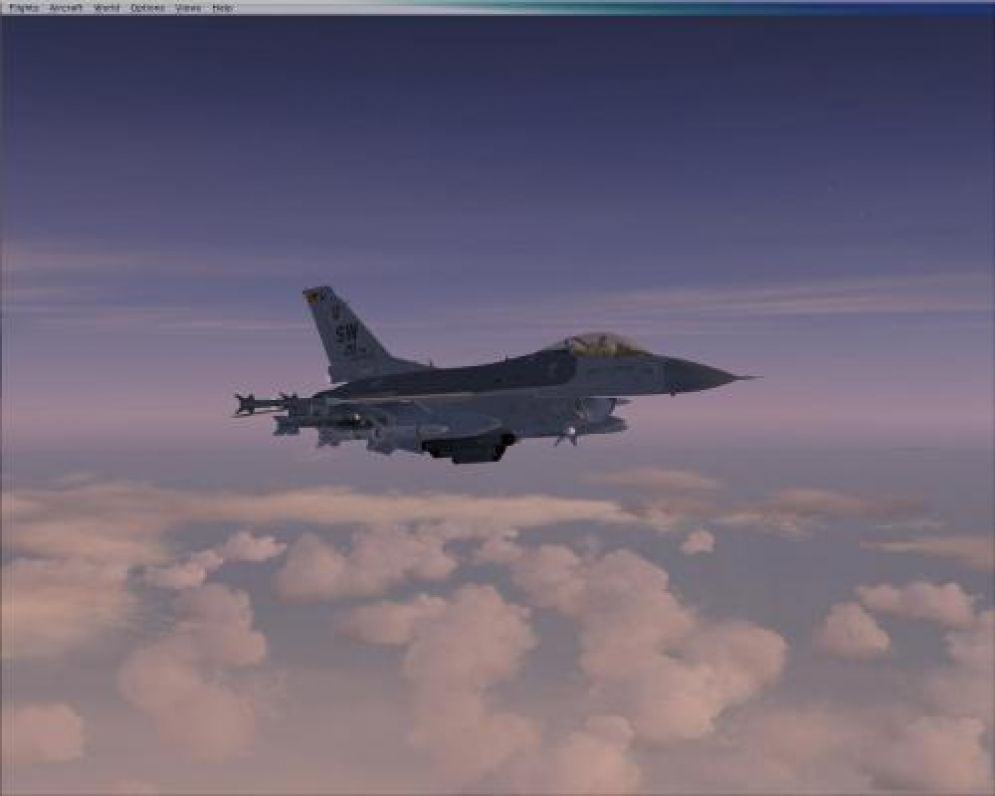 Screenshot ze hry F-16 Fighting Falcon X - Recenze-her.cz
