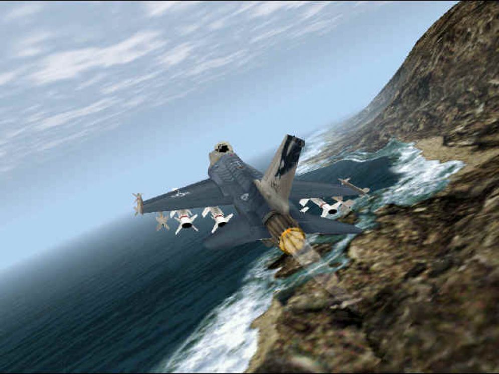 Screenshot ze hry F-16 Multirole Fighter - Recenze-her.cz