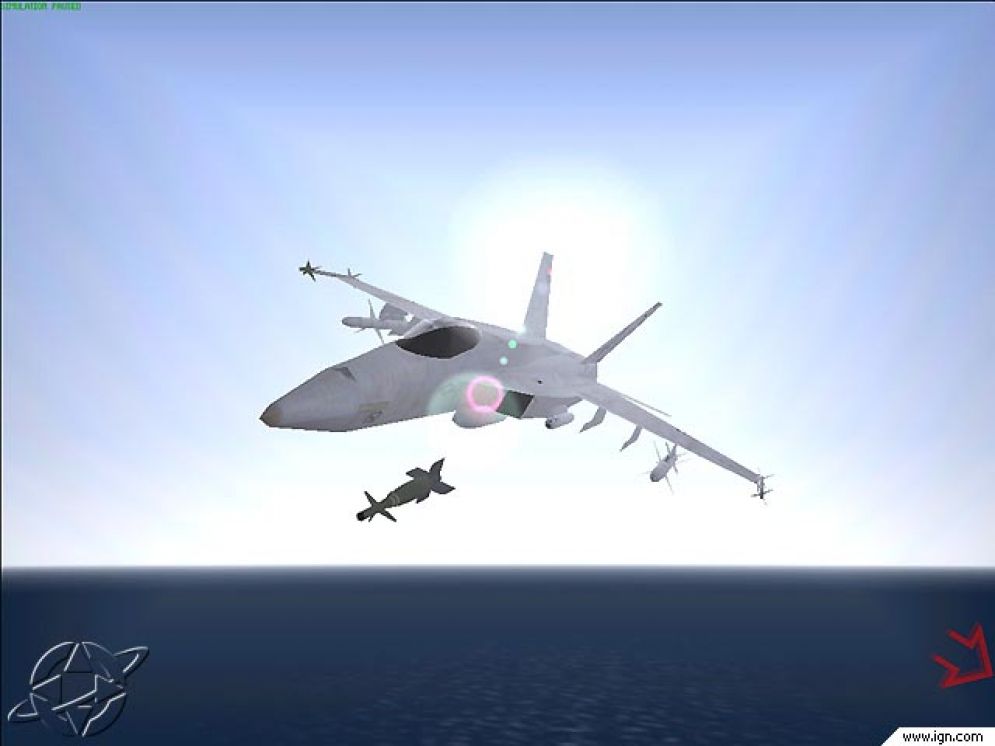 Screenshot ze hry F/A 18 Janes Simulator - Recenze-her.cz