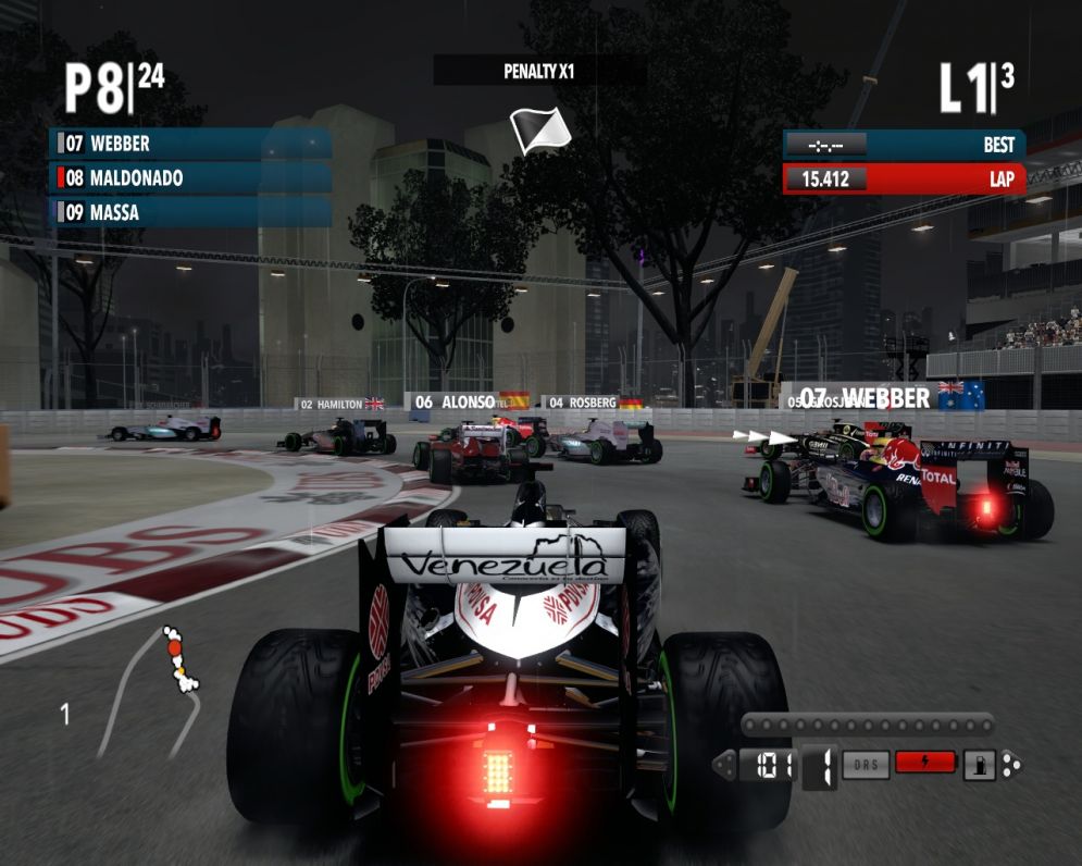 Screenshot ze hry F1 2012 - Recenze-her.cz