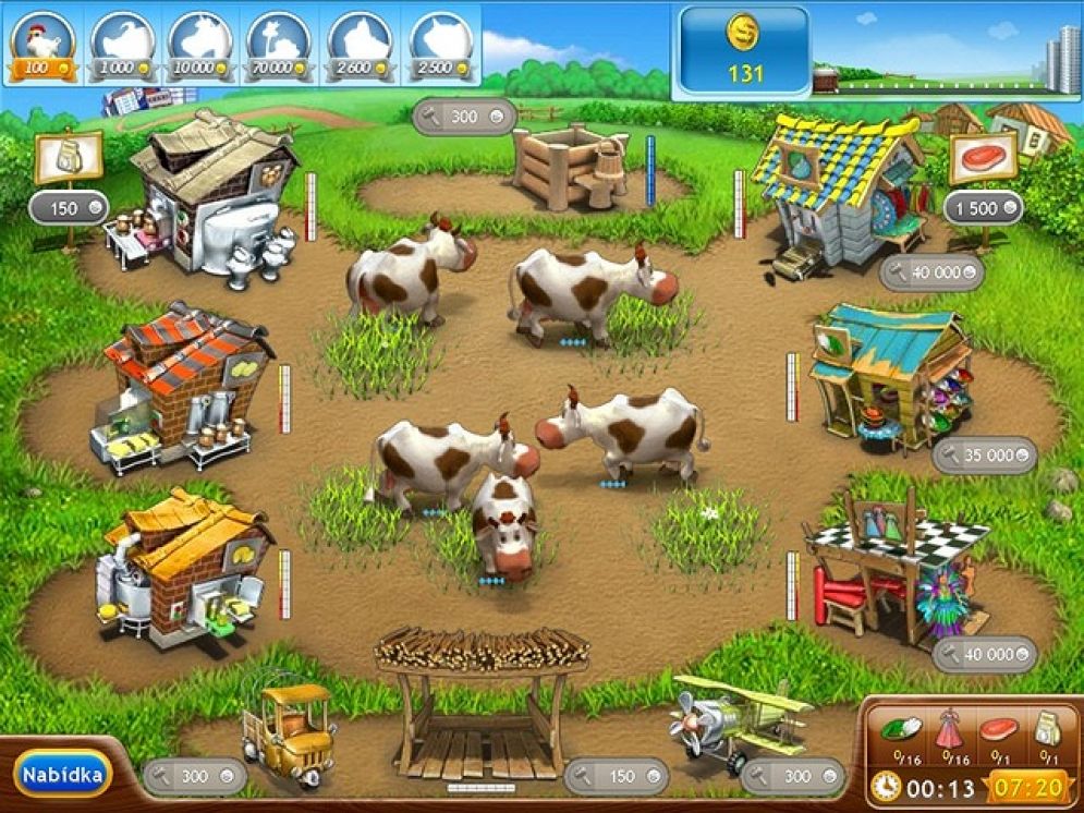 Screenshot ze hry Farm Frenzy 2 - Recenze-her.cz