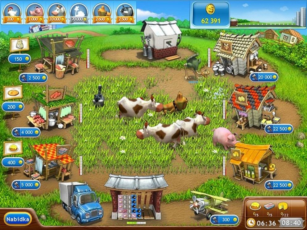 Screenshot ze hry Farm Frenzy 2 - Recenze-her.cz