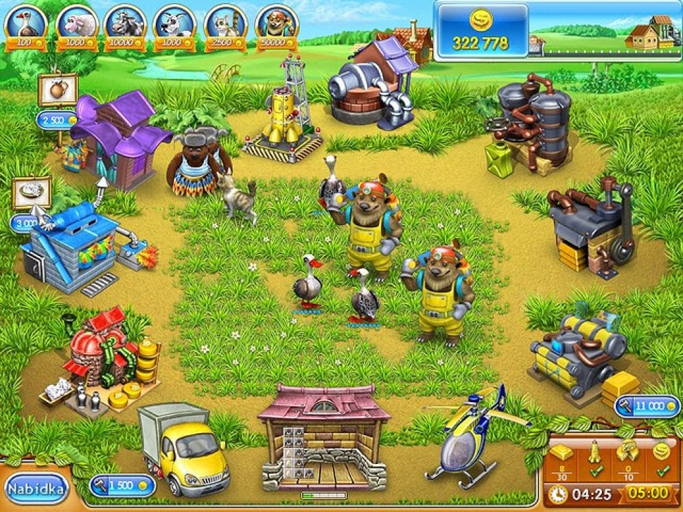 Screenshot ze hry Farm Frenzy 3: Russian Roulette - Recenze-her.cz