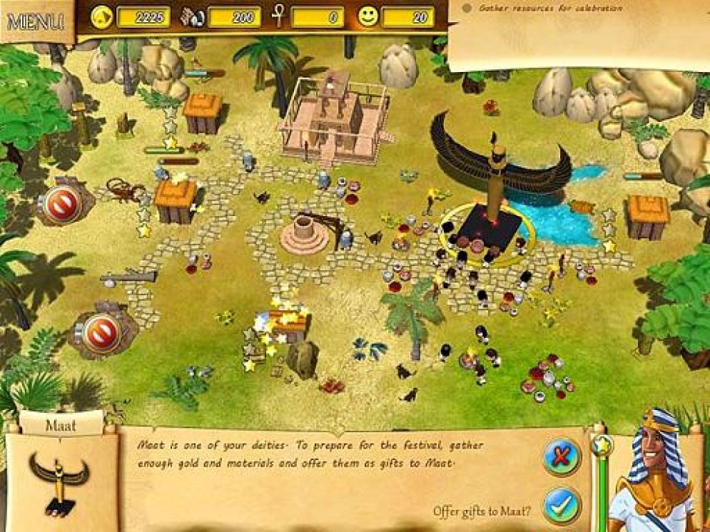 Screenshot ze hry Fate of Pharaoh - Recenze-her.cz
