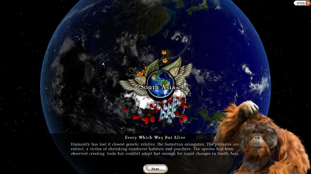 Screenshot ze hry Fate of the World - Recenze-her.cz