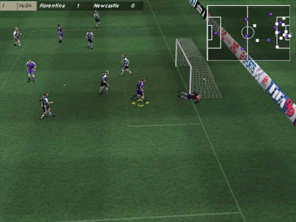 Screenshot ze hry FIFA 99 - Recenze-her.cz