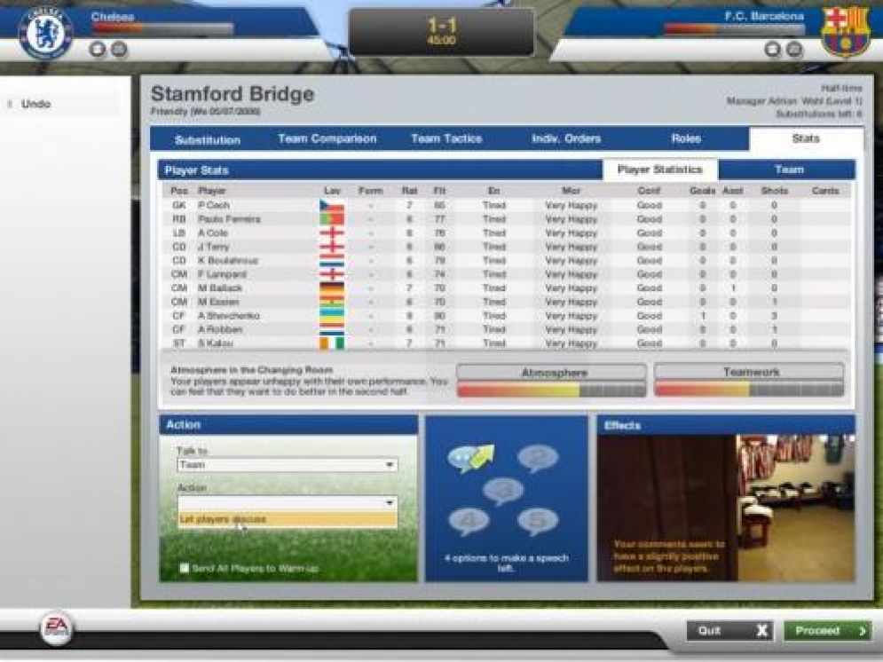 Screenshot ze hry FIFA Manager 07 - Extra Time - Recenze-her.cz