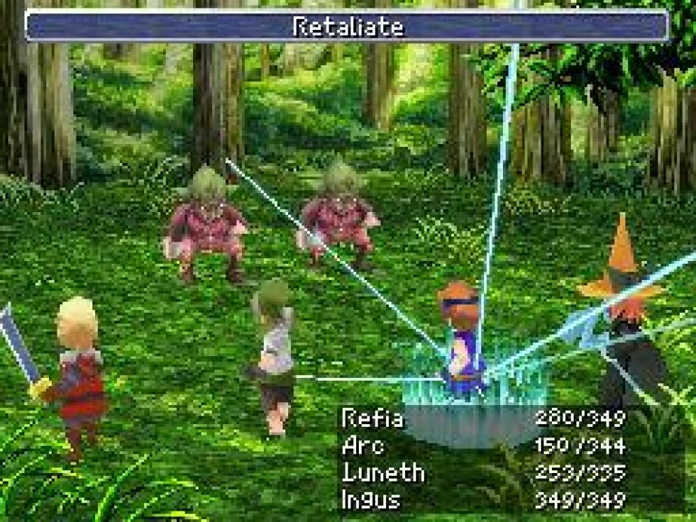 Screenshot ze hry Final Fantasy III - Recenze-her.cz