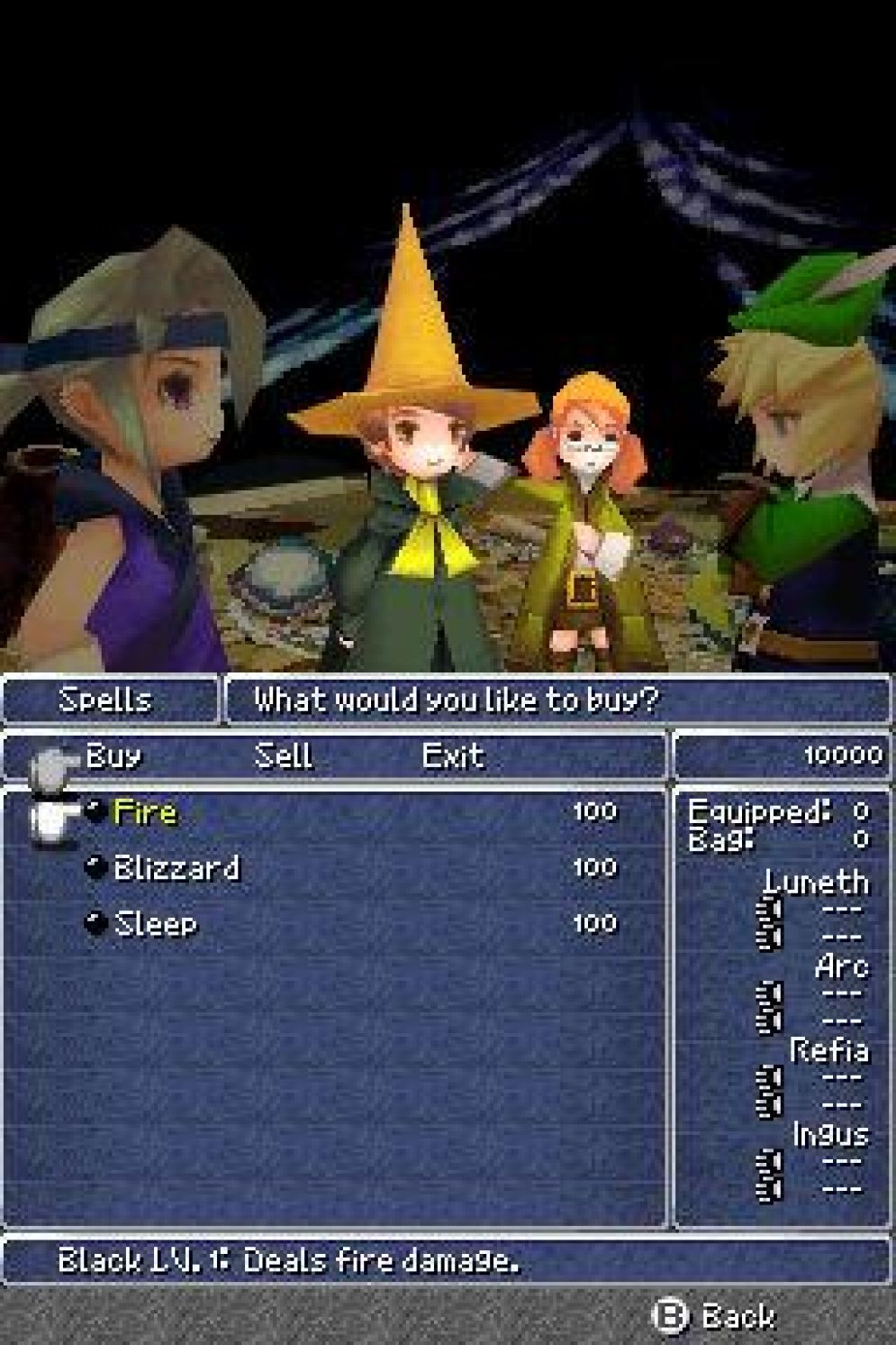 Screenshot ze hry Final Fantasy III - Recenze-her.cz