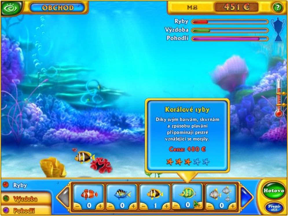 Screenshot ze hry Fishdom - Recenze-her.cz