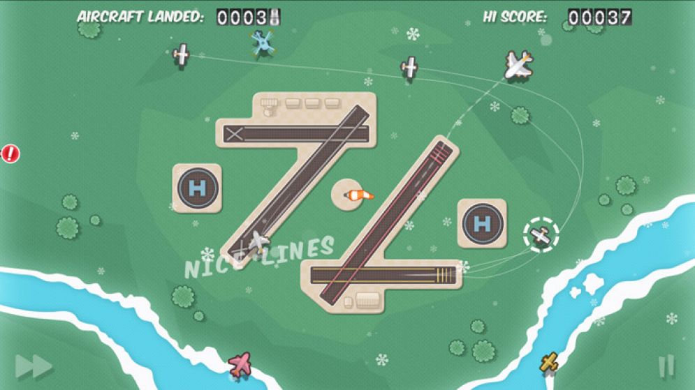 Screenshot ze hry Flight Control HD - Recenze-her.cz