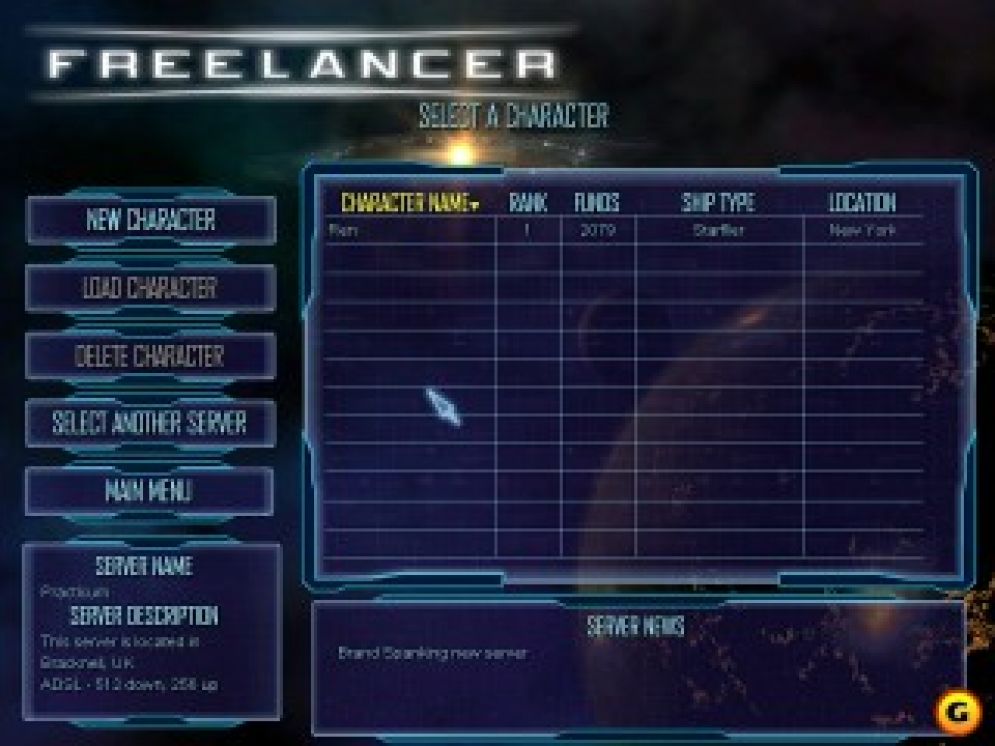 Screenshot ze hry Freelancer - Recenze-her.cz