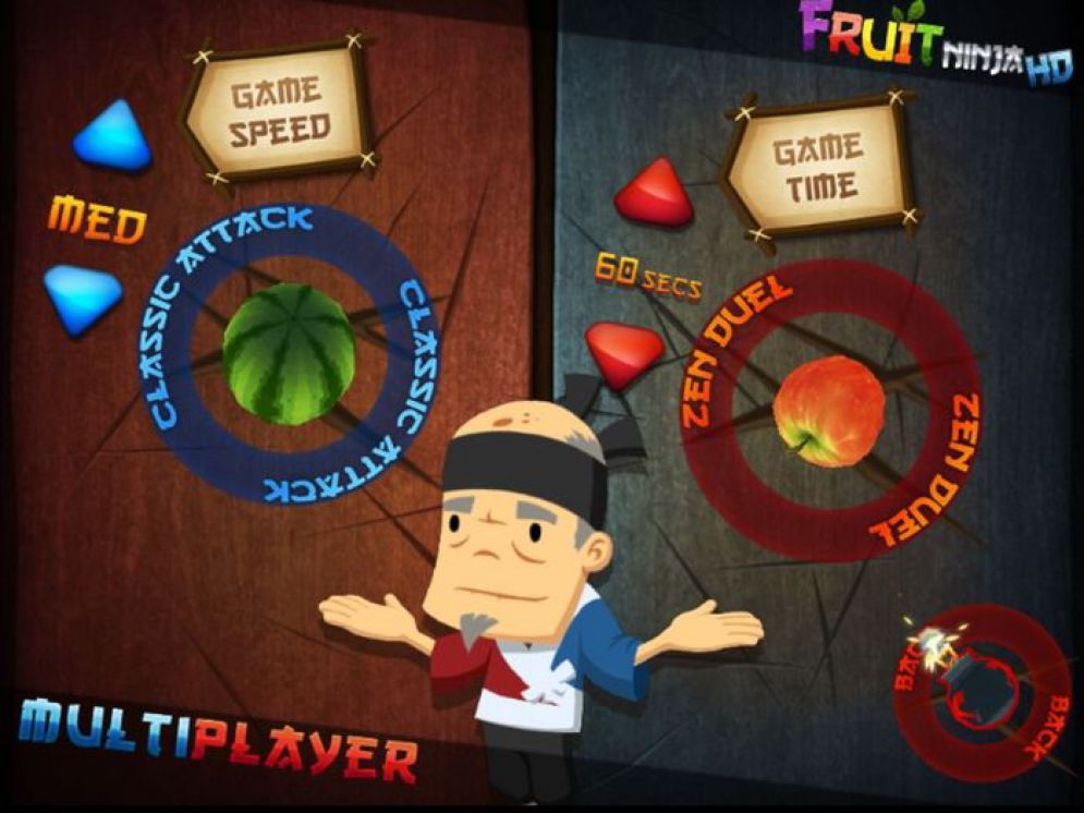 Screenshot ze hry Fruit Ninja HD - Recenze-her.cz