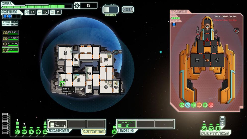 Screenshot ze hry FTL: Faster Than Light - Recenze-her.cz