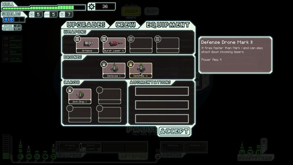 Screenshot ze hry FTL: Faster Than Light - Recenze-her.cz