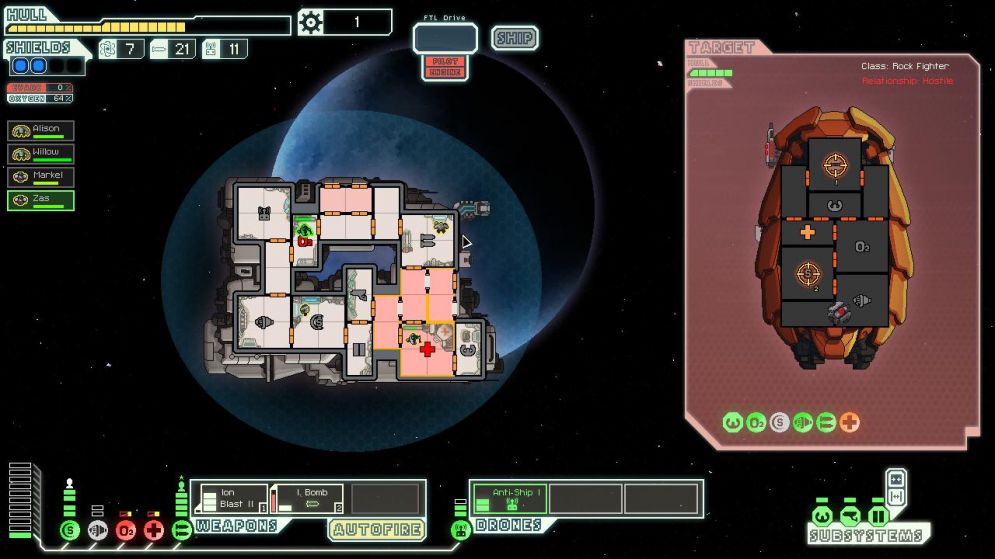 Screenshot ze hry FTL: Faster Than Light - Recenze-her.cz