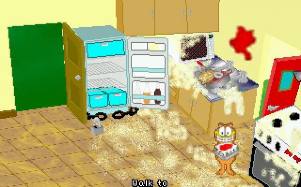 Screenshot ze hry Garfield: Attack of Mutant Lasagna - Recenze-her.cz