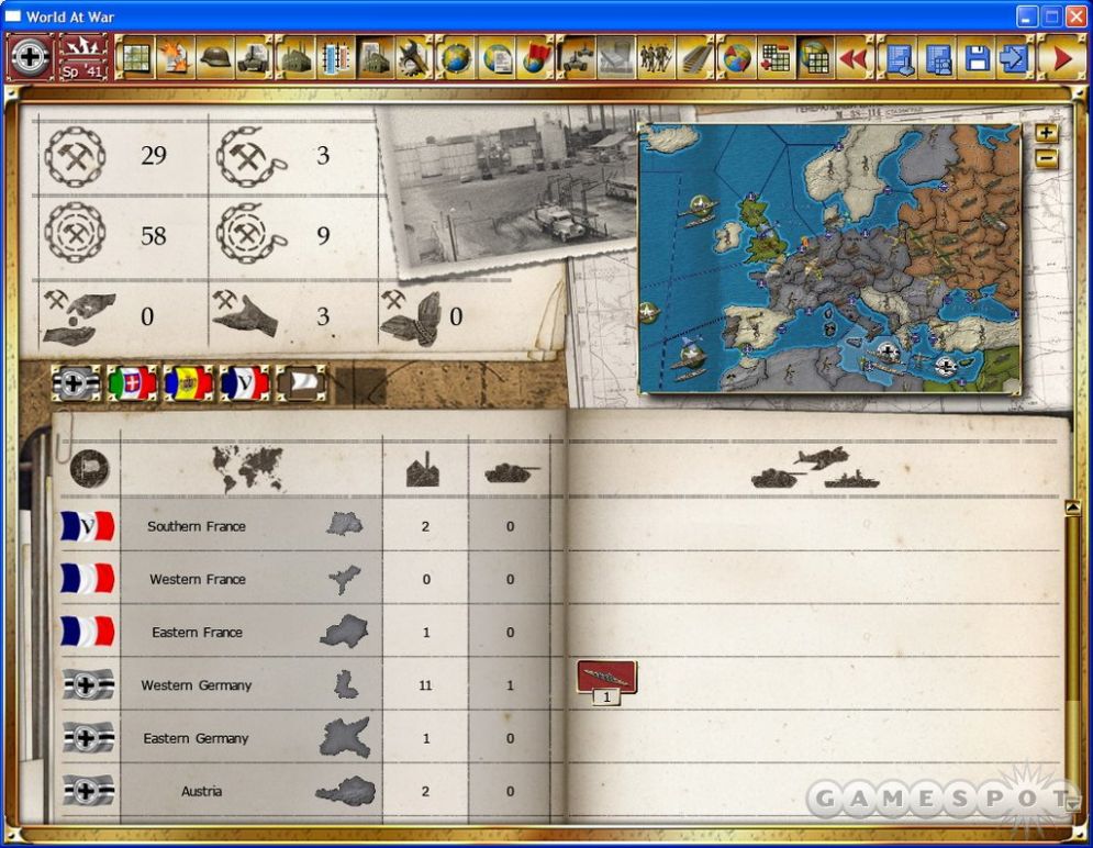 Screenshot ze hry Gary Grigsby�s World at War: A World Divided - Recenze-her.cz