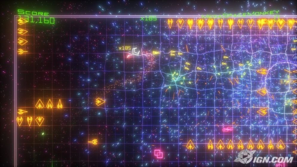 Screenshot ze hry Geometry Wars: Retro Evolved 2 - Recenze-her.cz