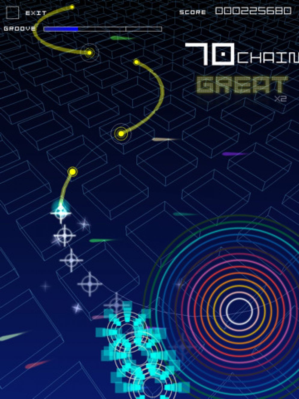 Screenshot ze hry Groove Coaster - Recenze-her.cz
