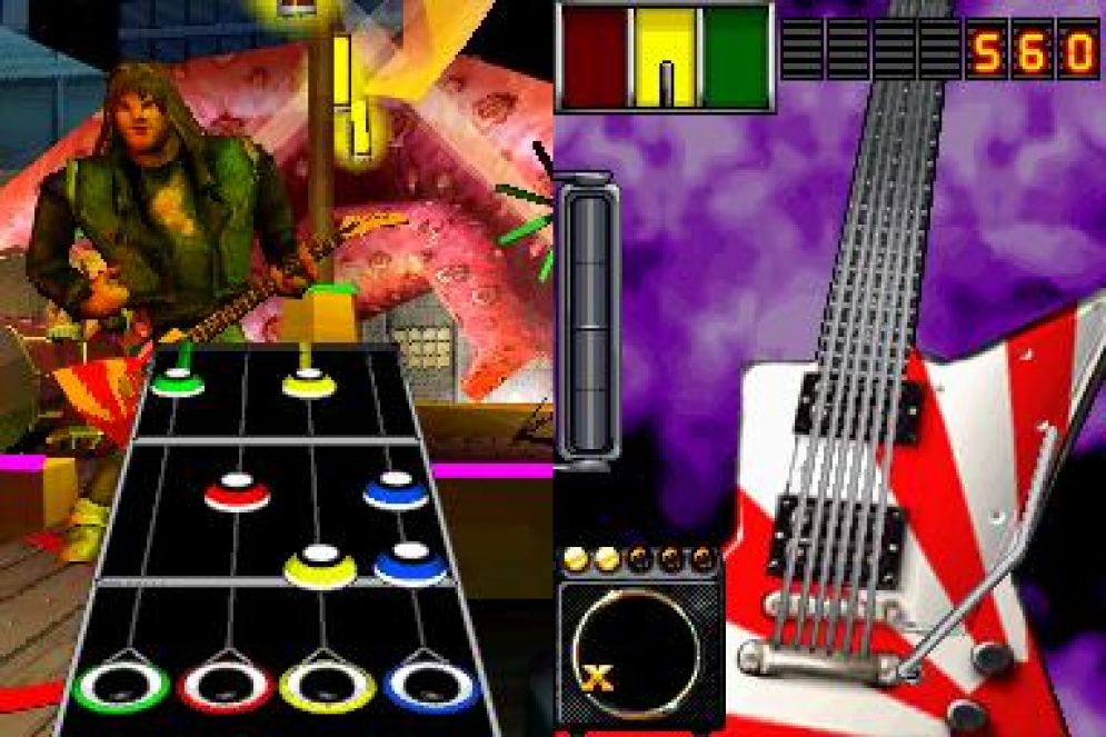 Screenshot ze hry Guitar Hero: On Tour - Recenze-her.cz