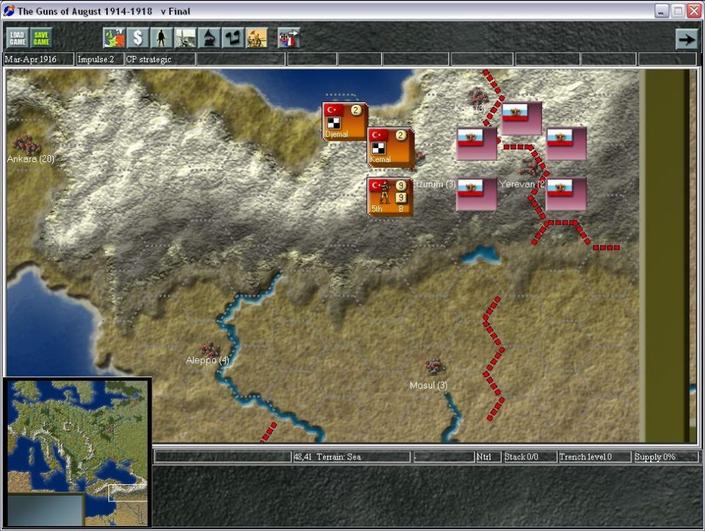 Screenshot ze hry Guns of August - Recenze-her.cz