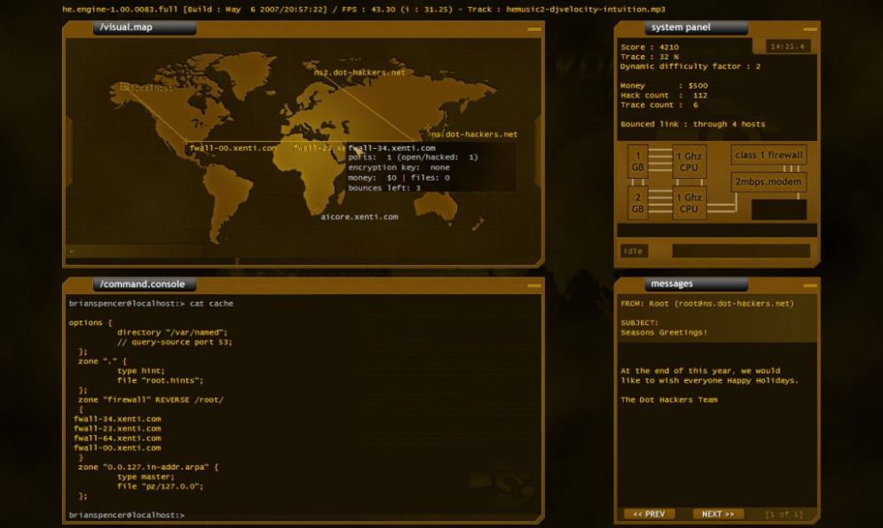 Screenshot ze hry Hacker Revolution: Reinsertion - Recenze-her.cz