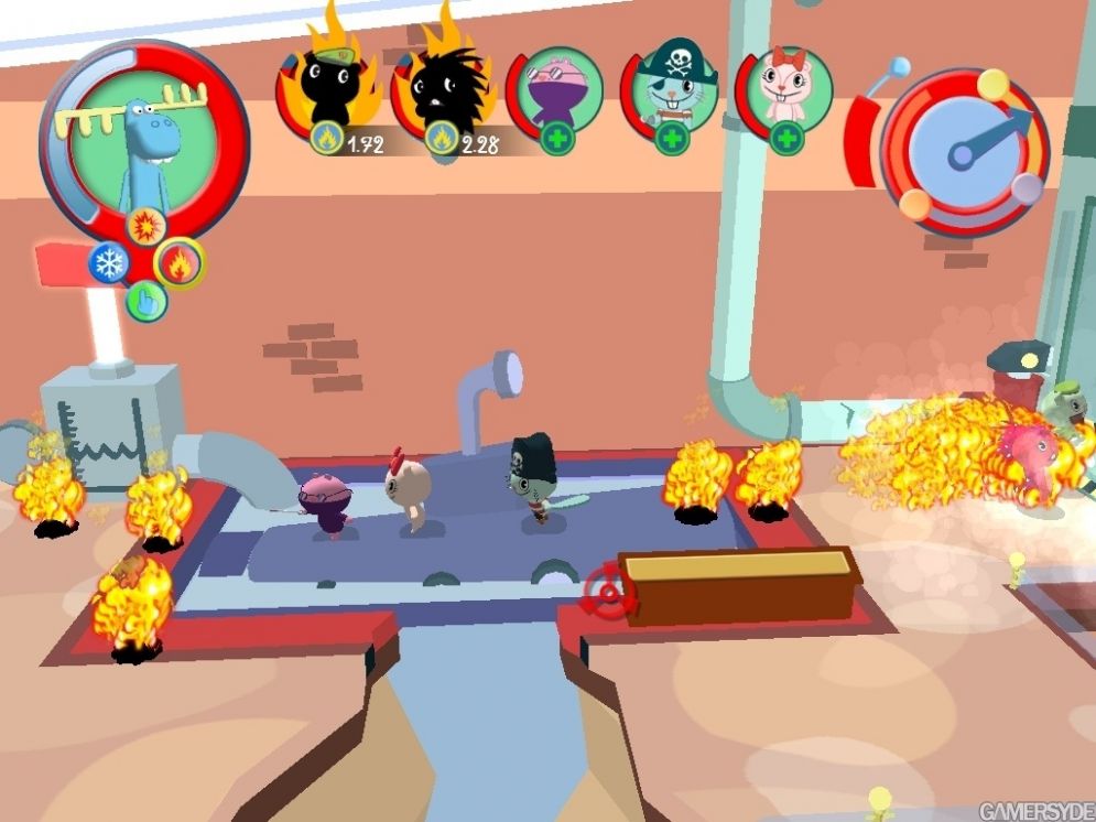 Screenshot ze hry Happy Tree Friends: False Alarm - Recenze-her.cz