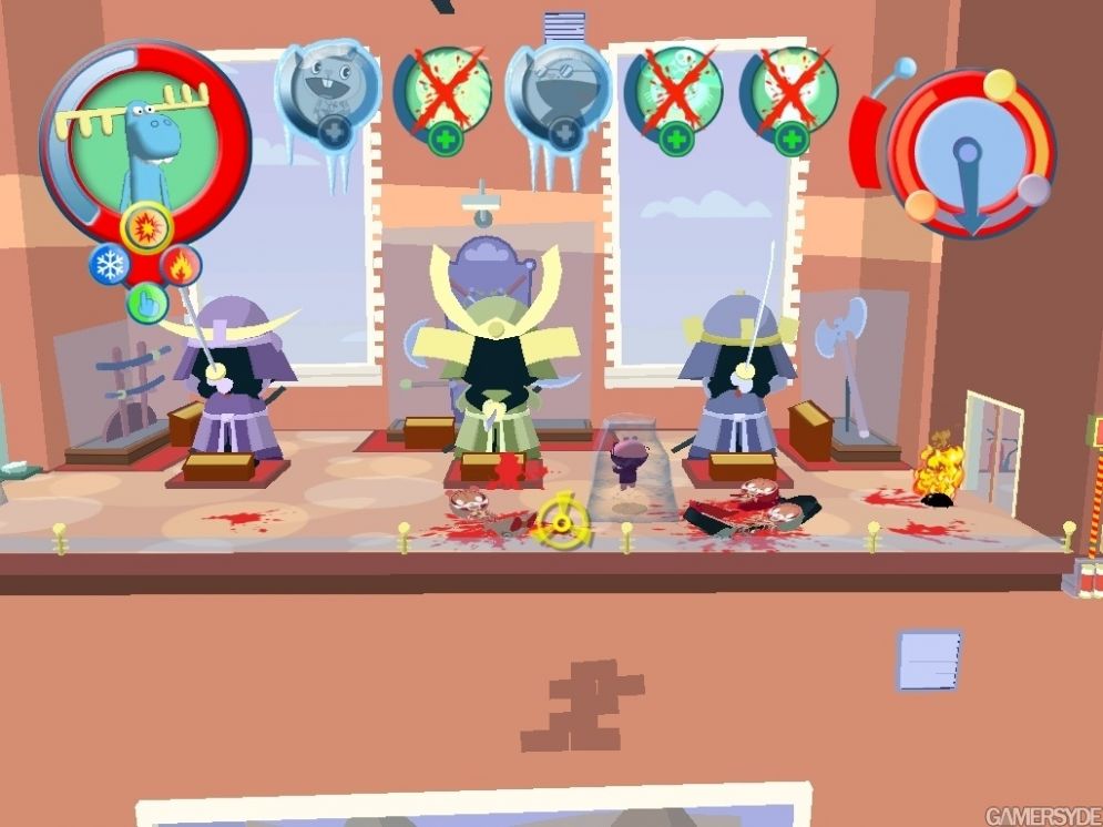 Screenshot ze hry Happy Tree Friends: False Alarm - Recenze-her.cz